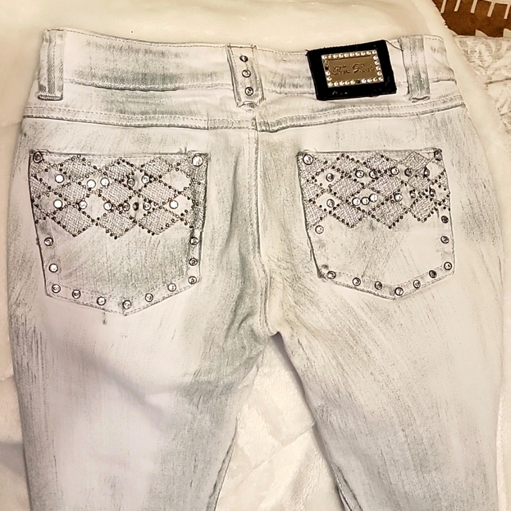Distressed jeans